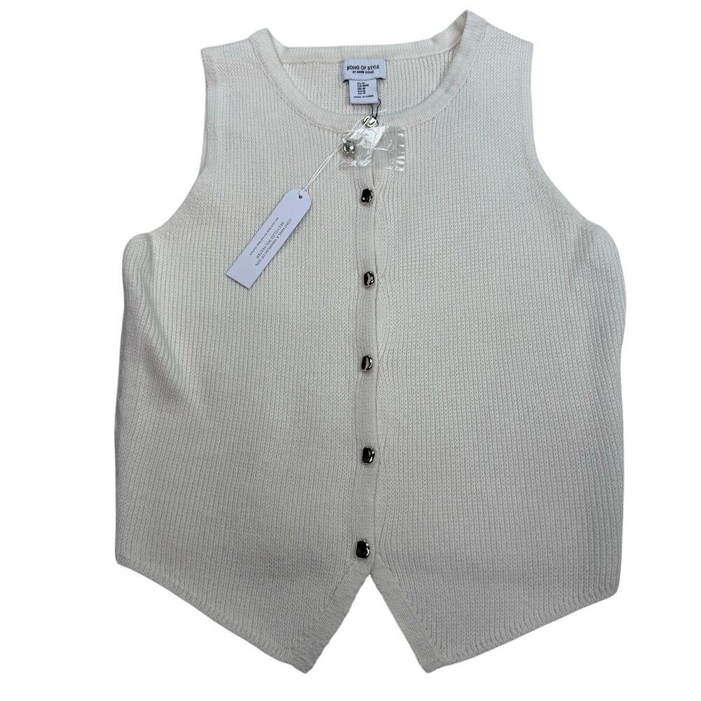 Revolve Song of Style by Aimee Song Knit Sweater Tank Vest Size M NWT